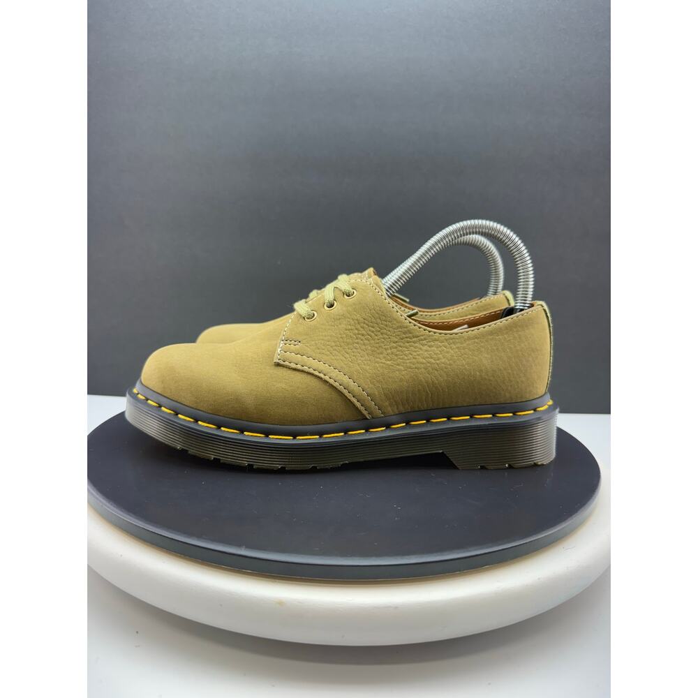 Dr. Martens 1461 Tumbled Womens Size 6 Nubuck Leather Oxford Muted Olive Green